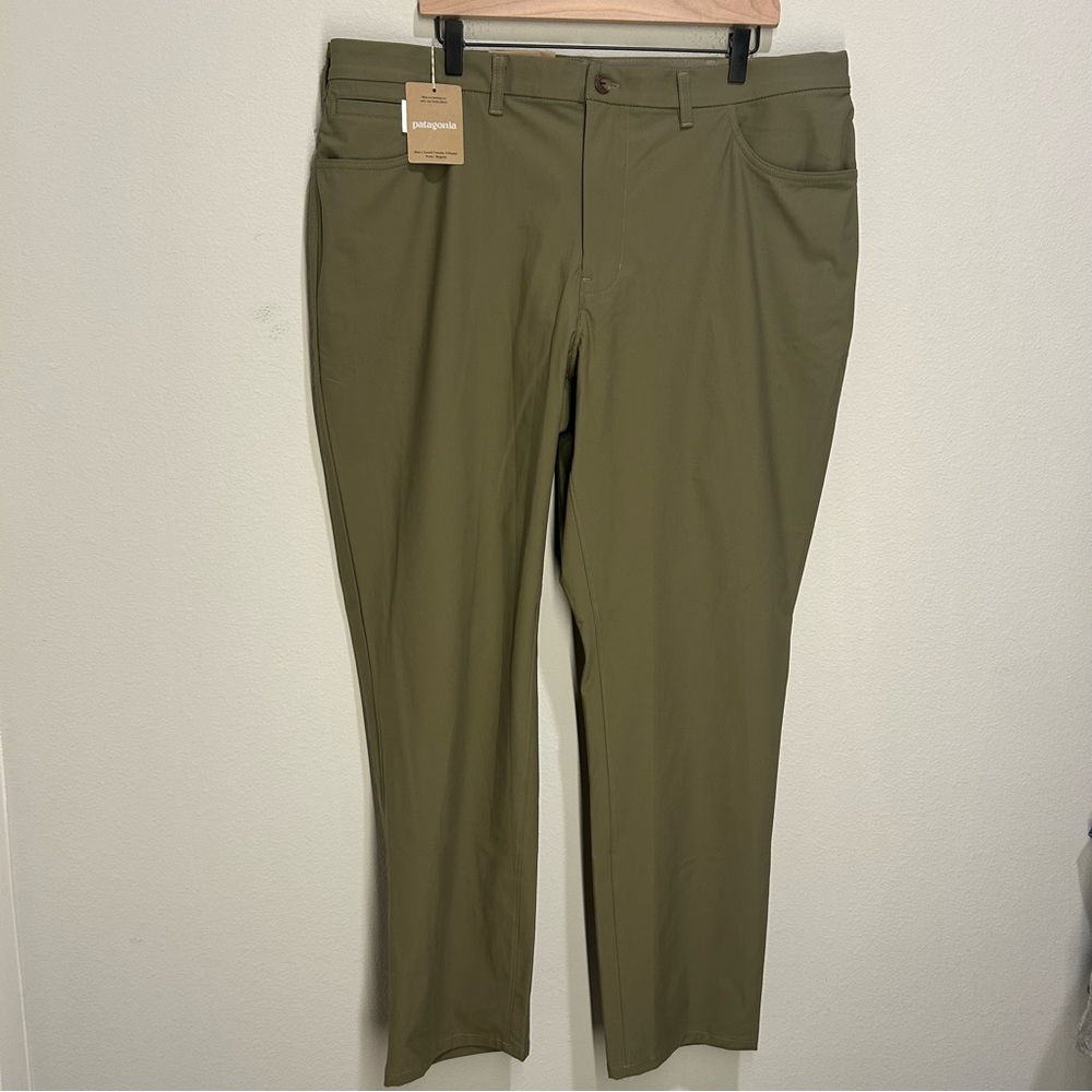 Patagonia Transit Traveler Pants Men’s 40×32 – Sage Khaki – Travel Stretch – NWT